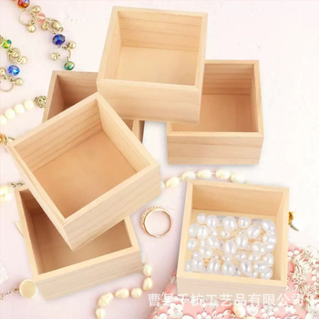 Κουτί αποθήκευσης για παχύφυτα, χωρίς καπάκι, τετράγωνο ξύλινο κουτί, DIY βαμμένο, δυνατότητα εκτύπωσης λογότυπου