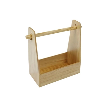 Ξύλινο καλάθι αποθήκευσης μικροαντικειμένων, Μοντέλο 6544, 18L, Σύγχρονος μινιμαλιστικός σχεδιασμός, χωρίς καπάκι