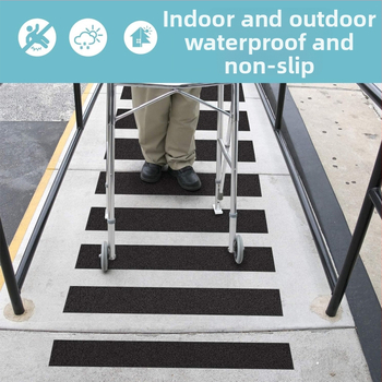 PVC lipnioji priešslidinė juosta laiptams ir voniai, stačiakampė, 0,1 mm storis, -10–50°C, matinė danga, atspari dėvėjimuisi