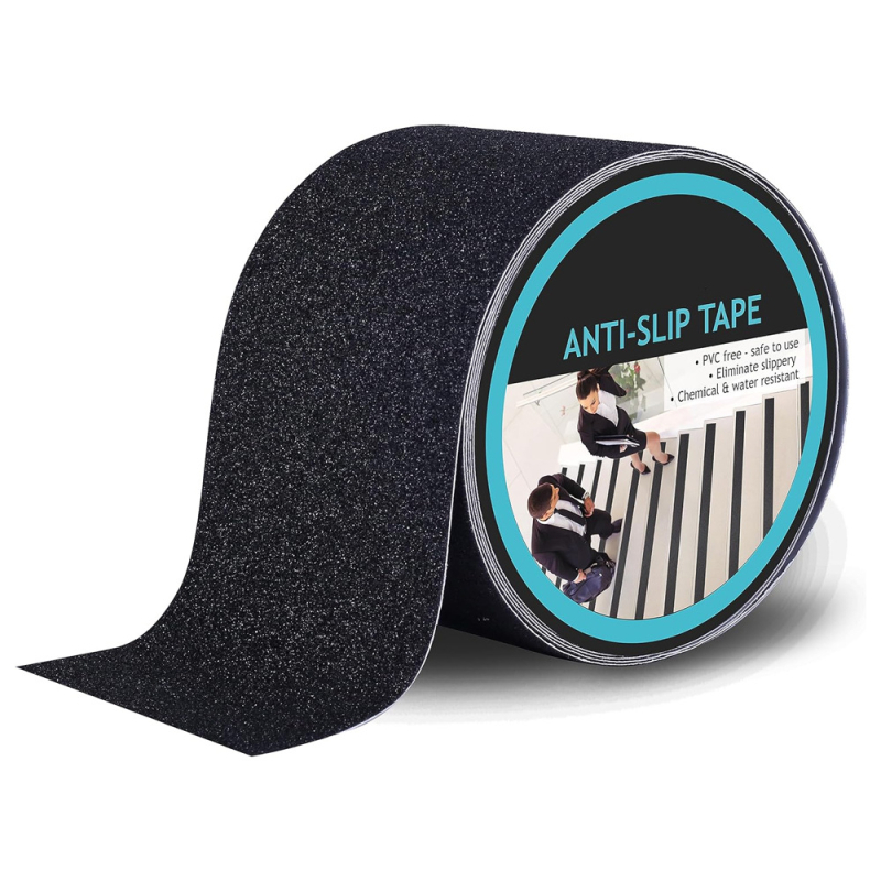 PVC lipnioji priešslidinė juosta laiptams ir voniai, stačiakampė, 0,1 mm storis, -10–50°C, matinė danga, atspari dėvėjimuisi