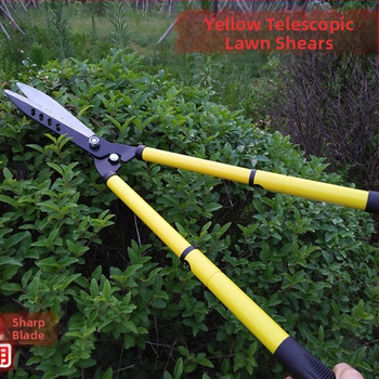 Τελεσκοπτικές κλαδεύτικες ψαλίδες κήπου με χειρολαβή από σωλήνα χάλυβα, χάλυνας 65Mn, διάμετρος κοπής 1–10 mm, βάρος 1,2 kg, μάρκα German help