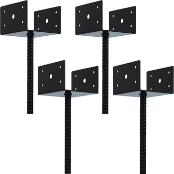 Kerítésoszlop konzol, szénacél, modell ylsal24626-1, Yonglishun — terasz-támasz, korlát és oszlopkeret