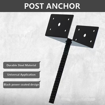 Kerítésoszlop konzol, szénacél, modell ylsal24626-1, Yonglishun — terasz-támasz, korlát és oszlopkeret