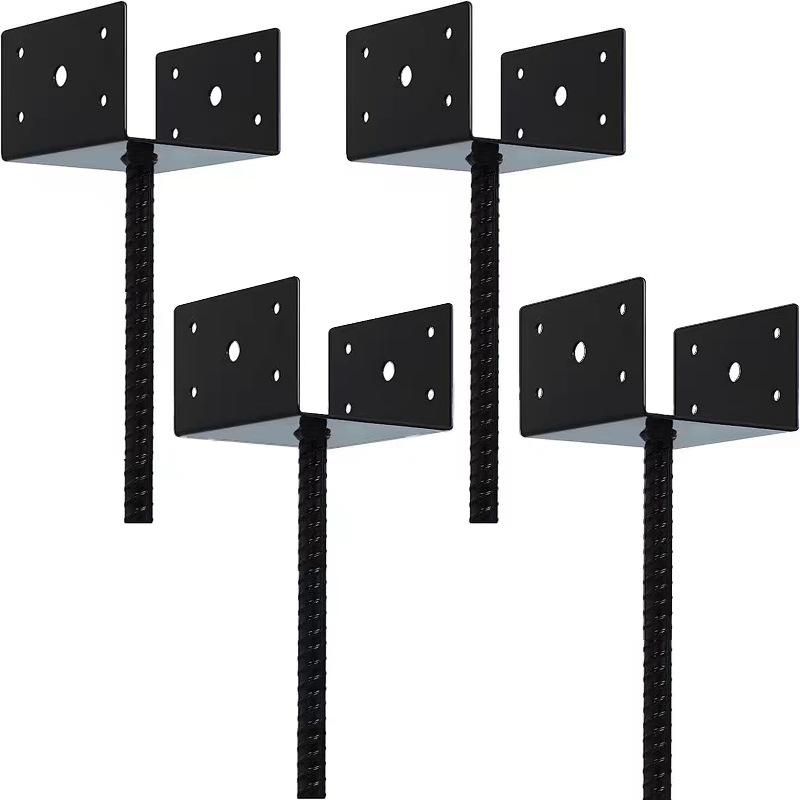 Kerítésoszlop konzol, szénacél, modell ylsal24626-1, Yonglishun — terasz-támasz, korlát és oszlopkeret