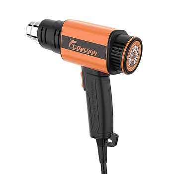 Дигитален терморегулируем горещ въздушен пистолет, 2000W, 220-240V, 50-650°C, защита от прегряване