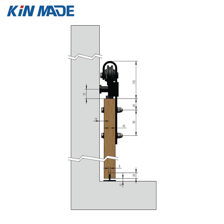 MM20D bėgiklių durų sistema – nerūdijančio plieno, paviršius purškiama plastika, modelis MM20D, stilius modernus minimalizmas, apdorojimo pritaikymas: Taip.