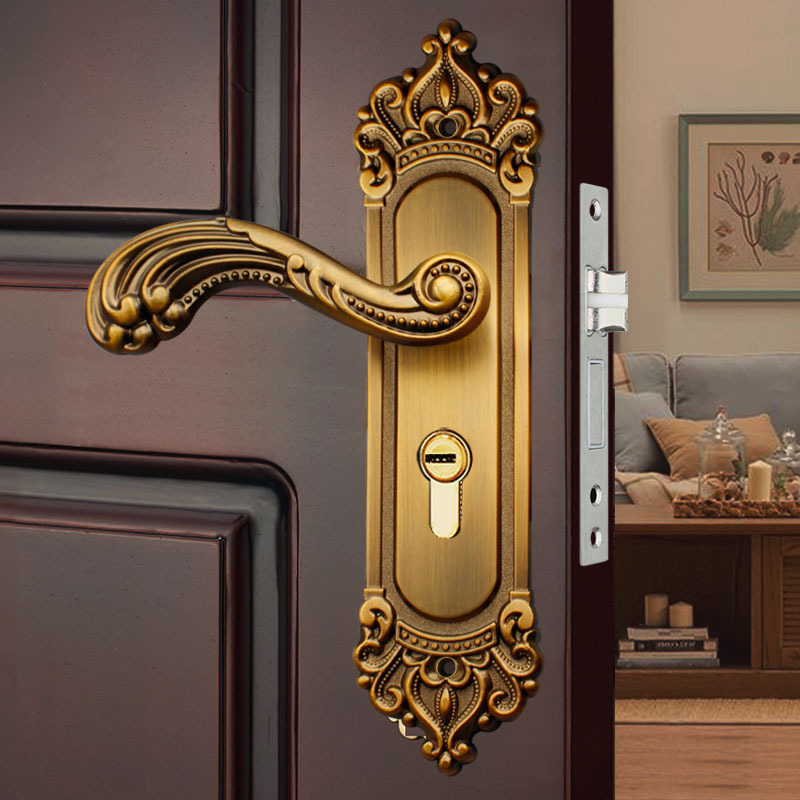 Unutarnja dverna ključavnica s kvakom, aluminijska legura, model L208, Xinpin Hair, moderan minimalistički stil