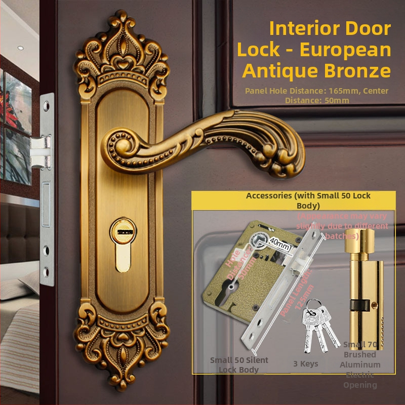 Вътрешна дръжкова ключалка за врати, алуминиева сплав, модел L208, Xinpin Hair, модерен минималистичен стил