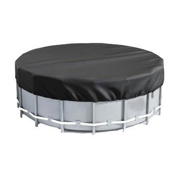 Κύκλικο εξωτερικό κάλυμμα πισίνας, ανθεκτικό στη σκόνη και αδιάβροχο, ύφασμα Oxford 210D, με εκτυπωμένο λογότυπο