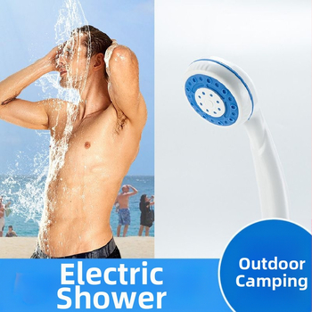Išorinis dušas kempingui su automatinė vandens tiekimas, ABS korpusas, modelis KE-801, prekės ženklas Hong Ling, viršutinio purškimo dušas, lengvas montavimas