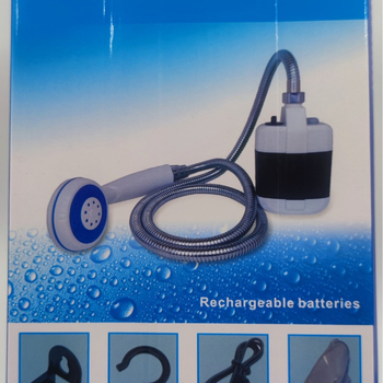 Išorinis dušas kempingui su automatinė vandens tiekimas, ABS korpusas, modelis KE-801, prekės ženklas Hong Ling, viršutinio purškimo dušas, lengvas montavimas