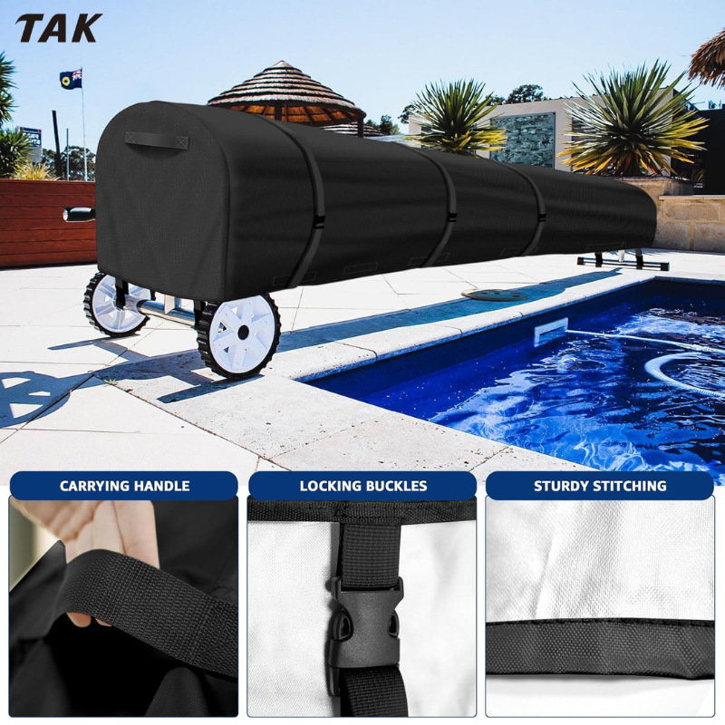 Κάλυμμα κυλίνδρου πισίνας με ηλιανό κάλυμμα – 600D Oxford ύφασμα, μοντέρνο στυλ