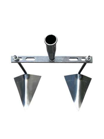 Nastaviteľná trojuholníková motyka pre tvorbu priekop; uvoľňovanie pôdy a kopanie