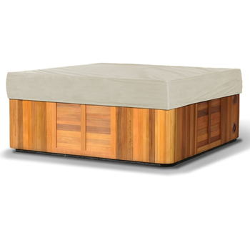 Κάλυμμα μπανιέρας για εξωτερική μασάζ — Oxford ύφασμα, προστασία από σκόνη και UV, επεκτάσιμο σχέδιο, επαναχρησιμοποιήσιμο