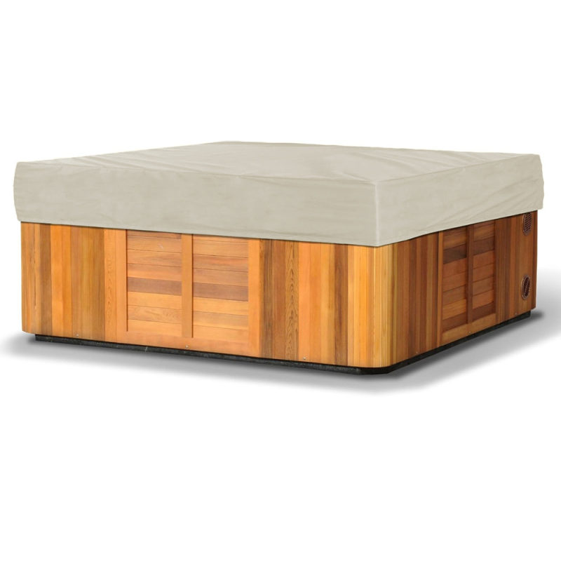 Κάλυμμα μπανιέρας για εξωτερική μασάζ — Oxford ύφασμα, προστασία από σκόνη και UV, επεκτάσιμο σχέδιο, επαναχρησιμοποιήσιμο