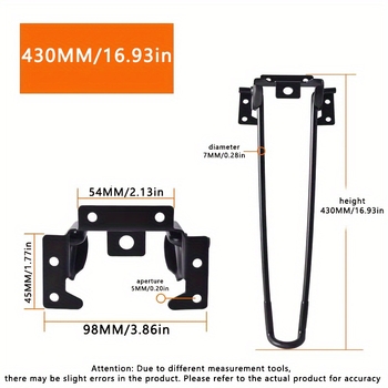 Αποσπώμενα πόδια τραπεζιού – ενισχυμένα, με βίδες, σετ 2 ή 4 τεμαχίων για τραπεζάκι καφέ