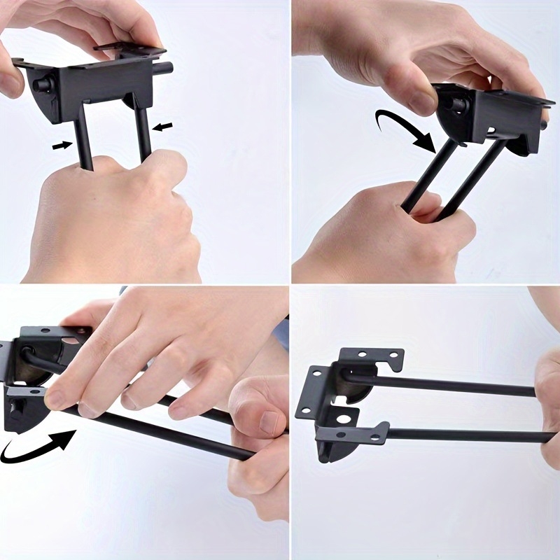 Saliekamās galda kājas – pastiprinātas, skrūves iekļautas, komplektā 2 vai 4 gab. kafijas galdiņam