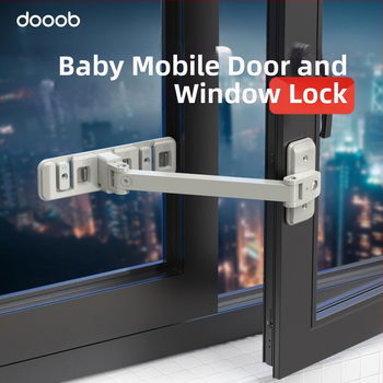 Looktosee Langų ir durų saugos spyna — vaikų apsauga nuo atidarymo, spaudimo-traukimo mechanizmas, tinkama aukštoms pastatams, 90 vnt pakuotė