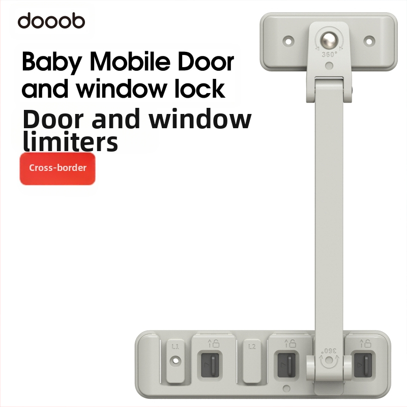 Looktosee Langų ir durų saugos spyna — vaikų apsauga nuo atidarymo, spaudimo-traukimo mechanizmas, tinkama aukštoms pastatams, 90 vnt pakuotė