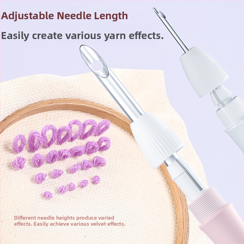 Регулируем punch needle инструмент с мулти-игла и тръба, марка: airo; внос: Не; лого: печатано