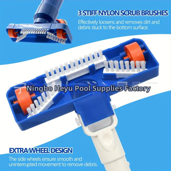 Αναβαθμισμένο εργαλείο απορρόφησης υποβρύχιων ρύπων πισίνας με 4 αλουμινένιους ράβδους