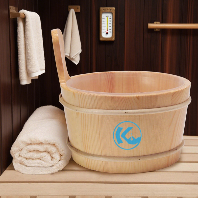 Medinė statinė sauna – kojų voniai, suaugusiems