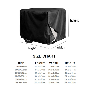 Κάλυμμα προστασίας γεννήτριας, 420D Oxford ύφασμα, μοντέρνο μινιμαλιστικό στυλ, παραμετροποίηση διαθέσιμη