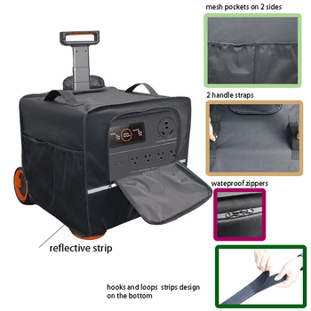 Κάλυμμα προστασίας για ηλιακή γεννήτρια από πολυεστέρα με ανακλαστική λωρίδα – αδιάβροχο και προστασία από σκόνη, φορητό για αποθήκευση