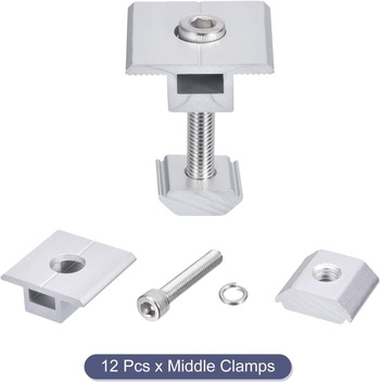 MECCANIXITY клип за среден монтаж на соларен панел AISEN модел mea240105ee000553, опаковка 22.2 x 12.3 x 5.2 cm