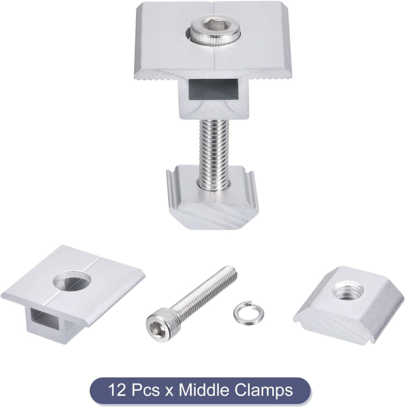 MECCANIXITY клип за среден монтаж на соларен панел AISEN модел mea240105ee000553, опаковка 22.2 x 12.3 x 5.2 cm