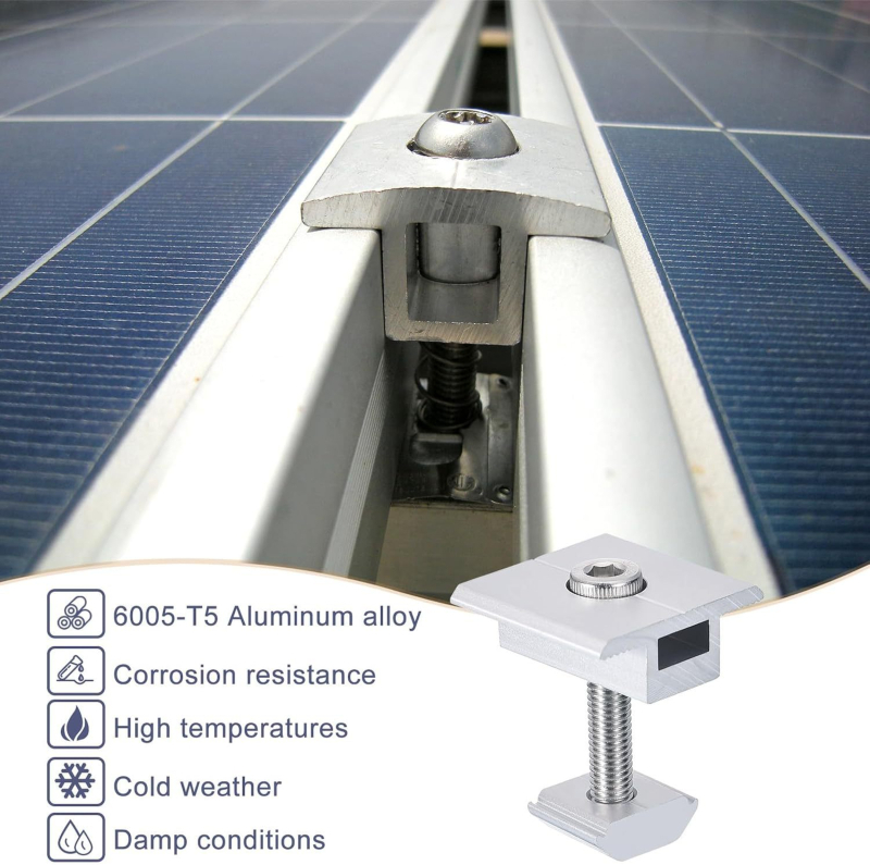MECCANIXITY клип за среден монтаж на соларен панел AISEN модел mea240105ee000553, опаковка 22.2 x 12.3 x 5.2 cm