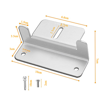 RV tetőre szerelt napelemes panel Z-típusú alumíniumötvözet tartó, 6005-T5, EU-s standard, tömeg 0,26 kg, oxidfilm 15μ, testreszabható