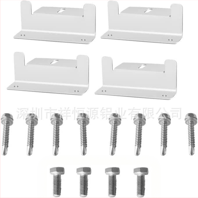 Ž- kampinis laikiklis saulės montavimui RV ir jachtai – aliuminis ir nerūdijantis plienas, svoris 0,25 kg