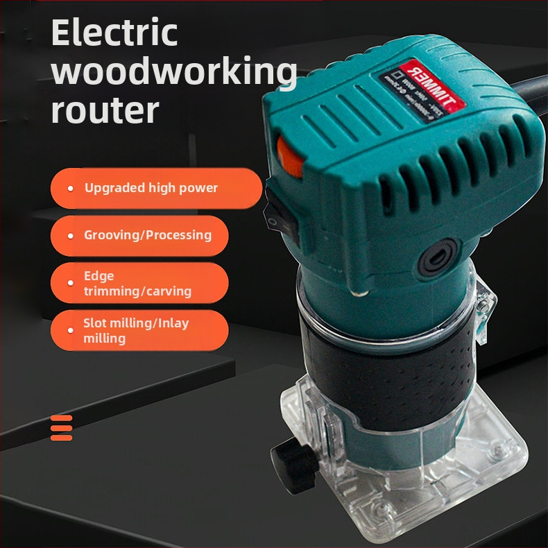 Електрическа дървообработваща фреза с регулируема скорост – подравняване, каналиране, гравиране и дупково пробиване; серия електрическо дървообработване; 220V еднофазно; за метално подравняване