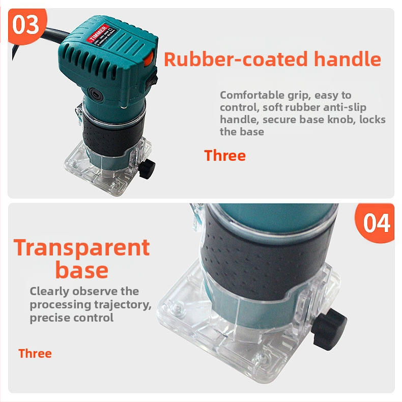 Електрическа дървообработваща фреза с регулируема скорост – подравняване, каналиране, гравиране и дупково пробиване; серия електрическо дървообработване; 220V еднофазно; за метално подравняване