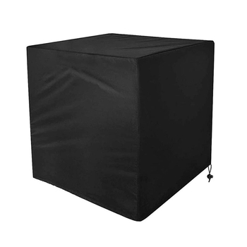 Εξωτερική τετράγωνη κάθετη κάλυψη κλιματιστικού, πολυεστέρας, αδιάβροχη, προστασία από τη σκόνη, UV προστασία, μοντέρνο μινιμαλιστικό στυλ