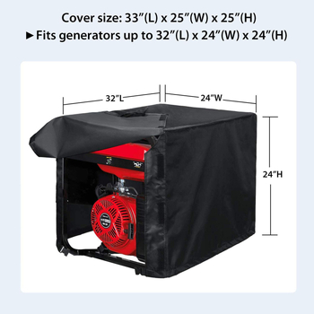 Κάλυμμα γεννήτριας με προστασία σκόνης, εξωτερικά αδιάβροχο, Nordic στυλ; ύφασμα Oxford, 70% πολυεστέρας, 30% αδιάβροχος στρώμα; κατάλληλο για εσωτερική/εξωτερική χρήση