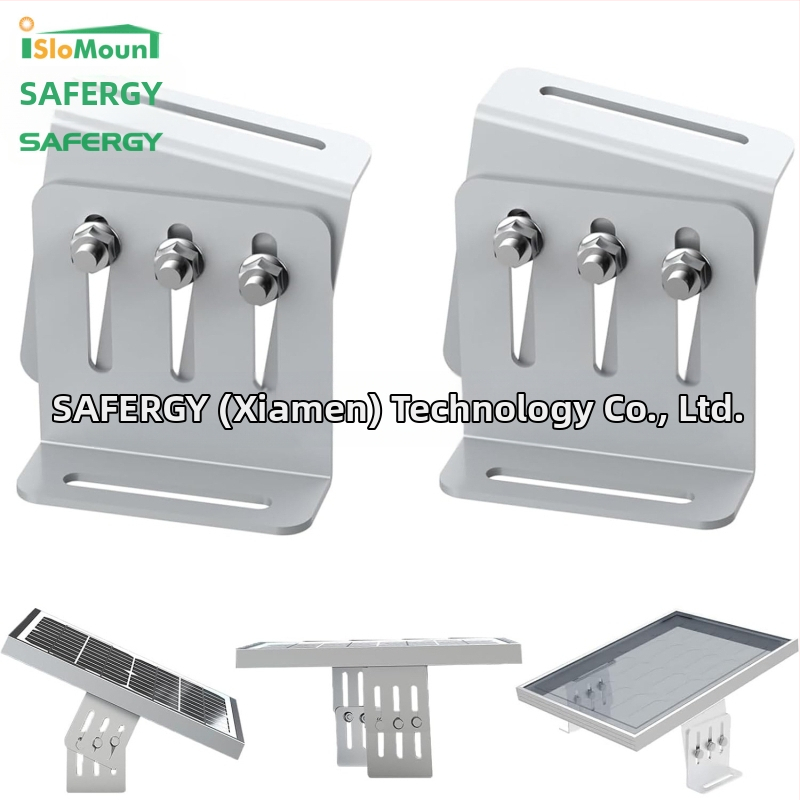 Монтажен кронштейн за слънчеви панели за RV и яхти за плосък покрив – алуминиева сплав, регулиуем Z-образен дизайн, съвместим с AS/NZS 1170.2, тегло 0,052 кг, финиш: малка анодизация