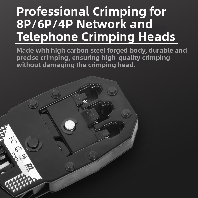 Комплект клещи за кримпване на мрежов кабел RJ45 Cat5/Cat6