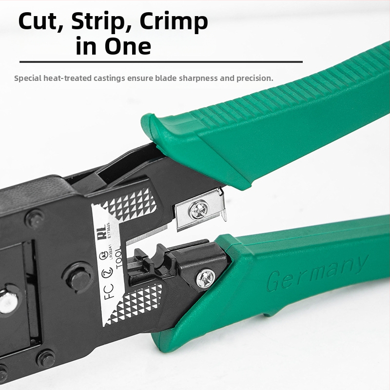 Комплект клещи за кримпване на мрежов кабел RJ45 Cat5/Cat6