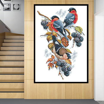 Кръстат бод комплект за бродерия — модерен минималистичен стил; памучен плат; 11CT; едностранно бродиране; за дневна/спалня.