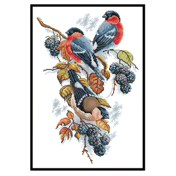 Кръстат бод комплект за бродерия — модерен минималистичен стил; памучен плат; 11CT; едностранно бродиране; за дневна/спалня.