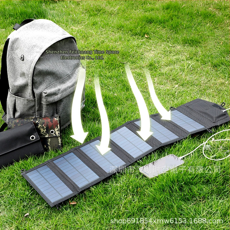 Преносим соларен панел 20W с USB зарядно 5V, размери 180×125×50 мм, фотоелектрическа клетка, FCC сертифиран