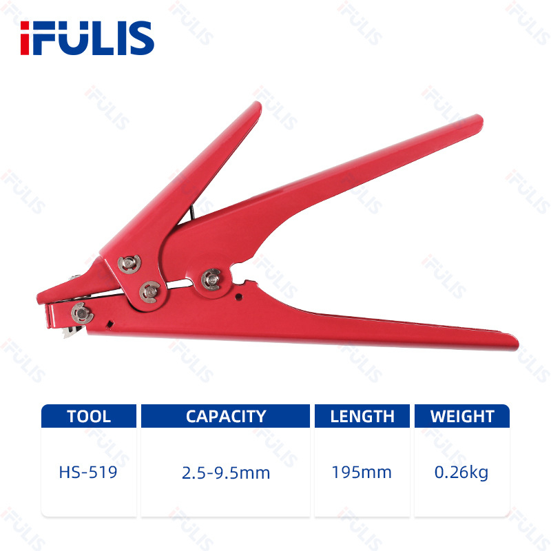 Ifulis HS-519 Nešiojamas Kabelių Įtempimo Pistoleto, Aukštos anglies plienas, Svoris 0.26, Tinka kabeliams