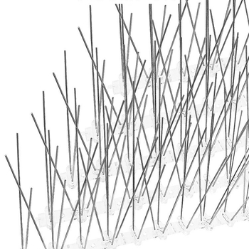 Балконни антиптичи шипове – модел 223, пластмаса и неръждаема стомана, защита срещу птици