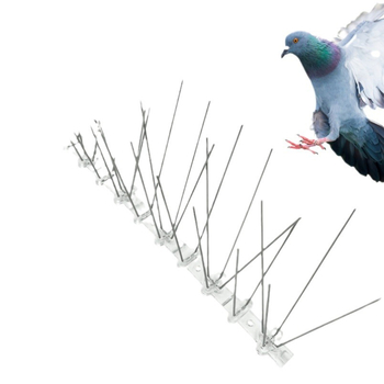 Балконни антиптичи шипове – модел 223, пластмаса и неръждаема стомана, защита срещу птици