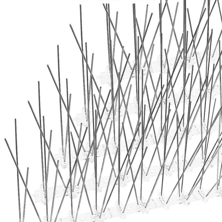 Балконни антиптичи шипове – модел 223, пластмаса и неръждаема стомана, защита срещу птици