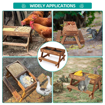 Ξύλινος τροφοδότης πτηνών για κοτόπουλα και πάπιες — εξωτερικός κήπος, μάρκα Shengyou (Υλικό: Ξύλο; Μάρκα: Shengyou; Εισαγόμενα: Όχι)