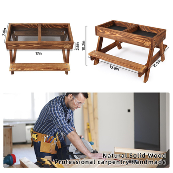 Ξύλινος τροφοδότης πτηνών για κοτόπουλα και πάπιες — εξωτερικός κήπος, μάρκα Shengyou (Υλικό: Ξύλο; Μάρκα: Shengyou; Εισαγόμενα: Όχι)