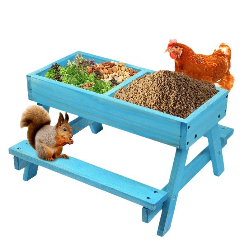 Medinė paukščių lesyklė vištoms ir antis – lauko kiemo modelis, Shengyou prekės ženklas (Medžiaga: medis; Prekės ženklas: Shengyou; Importuota: Ne)